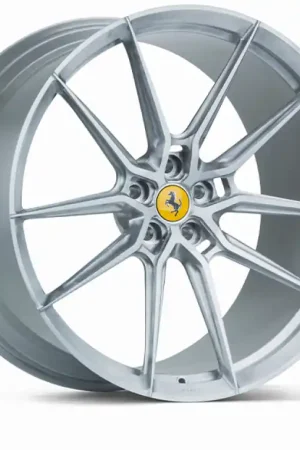 High Quality Vossen x Novitec NF9 22x12in - 5x114.3 BP - ET49 - Brushed Gloss Clear Ferrari 458 Rear Wheel