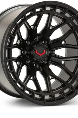 Vossen LCX-02 24x14 - 8x165.1 - ET75 - Mega Deep - 125.1 - Satin Black Wheel Modern