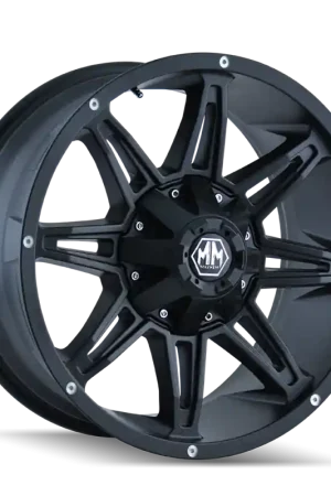 Clearance Mayhem 8090 Rampage 18x9 / 5x150 BP / 18mm Offset / 110mm Hub Matte Black Wheel
