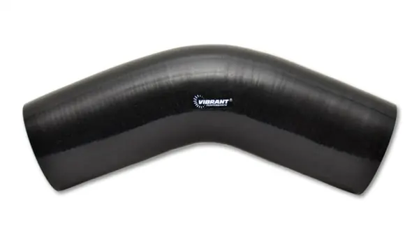 Order Now Vibrant 4 Ply Reinforced Silicone Elbow Connector - 4in I.D. - 45 deg. Elbow (BLACK)