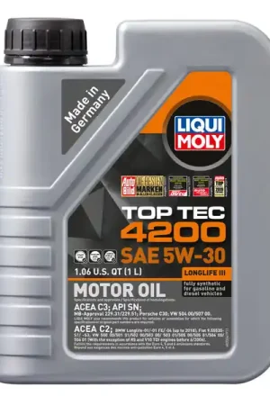 One Day Deal LIQUI MOLY 1L Top Tec 4200 New Generation Motor Oil SAE 5W30