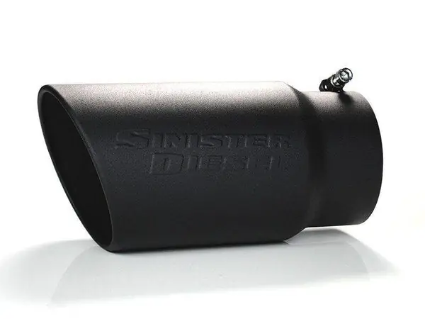 Sinister Diesel Universal Black Ceramic Coated Stainless Steel Exhaust Tip (5in to 6in) No Minimum Order