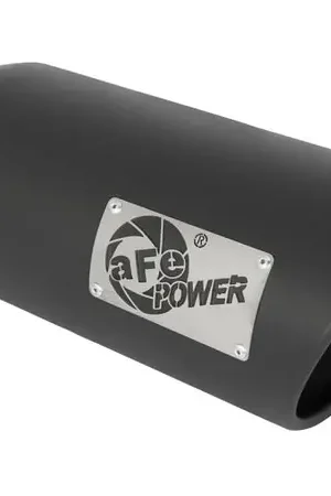 aFe Power MACH Force-Xp 5in In x 6in Out x 15in L Bolt-On 409 SS Exhaust Tip - Black Markdown