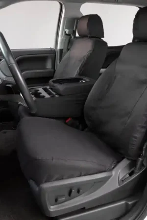 Covercraft 13-16 Dodge RAM Polycotton SeatSaver Custom Front Row Seat Covers - Charcoal Viral