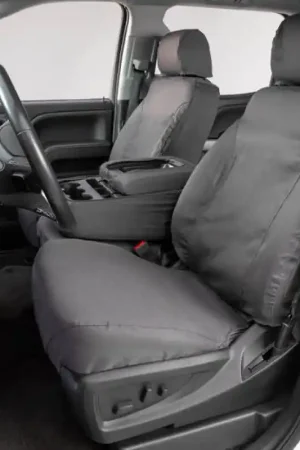 Covercraft 08-10 Ford Std Polycotton SeatSaver Custom Front Row Seat Covers - Grey Fan Favorite