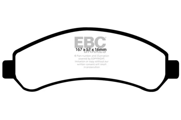 EBC 98-05 Chevrolet Blazer 4.3 2WD Greenstuff Front Brake Pads Hassle-Free Returns