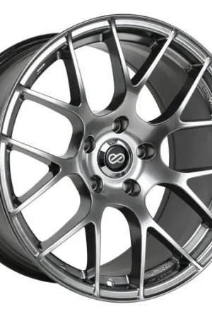 Cheap Enkei Raijin 18x8 45mm Offset 5x114.3 Bolt Pattern 72.6 Bore Dia Hyper Silver Wheel