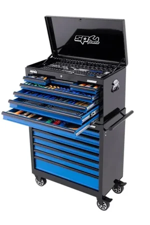 Seasonal Sale SP Tools 417 Piece Tool Kit Metric \\u0026 SAE Black \\/ Blue - SP50176B (Pickup Only)
