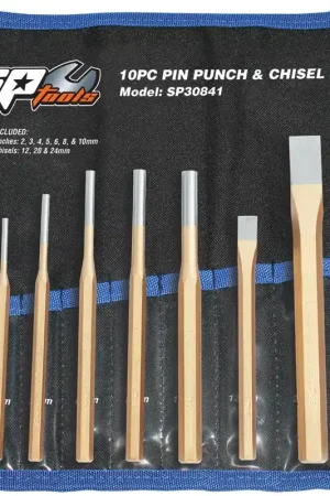 SP Tools Punch \\u0026 Chisel Set - 10pc - SP30841 Free Shipping