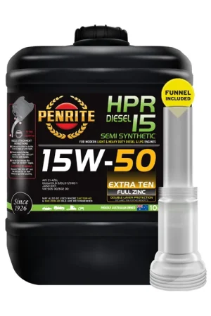 Penrite HPR Diesel 15 Semi Synthetic Engine Oil 15W-50 10L - HPRD15010 (Pickup Only) Mega Sale