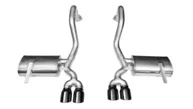 Sale Corsa 97-04 Chevrolet Corvette C5 Z06 5.7L V8 Xtreme Axle-Back Exhaust w/ Black Tips - 14132BLK