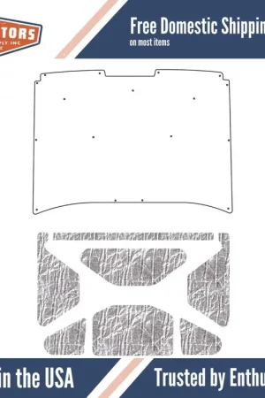 Hood Insulation Pad Heat Shield for 1972-1980 Dodge Truck Direct From Factory