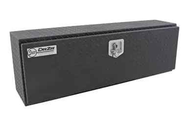 Hassle-Free Returns Deezee Universal Tool Box - Specialty 48In Topsider Black BT Alum (Txt Blk) - DZ70TB