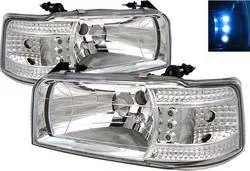 Chrome Clear LED Headlights Time-Limited
