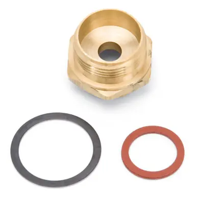 Edelbrock Fuel Bowl Inverted Flare Fitting Straight Male 7/8In-20 w/ Inverted 5/8In-18 Female Flare - 12415 Big Sale