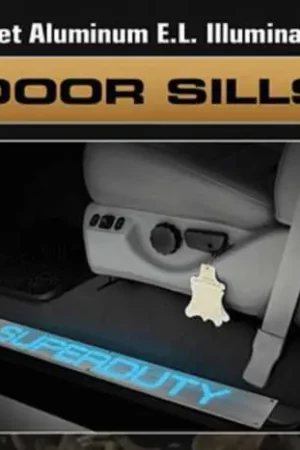 Professional Grade Recon Billet EL Illuminated Door Sill Kick Plate - Brushed - 264121DG