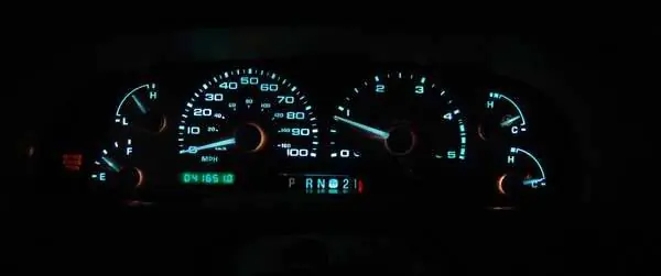 US Speedo Stainless Steel Gauge Face with Blue Back and Color Match Needles - Displays - SS F 08B No Minimum Order