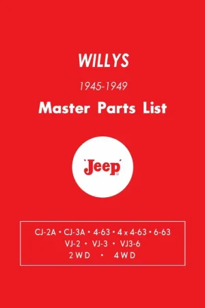 Parts Catalog for 1945-1949 Willys Jeep Express Delivery