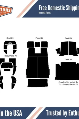 Time-Limited Insulation Sound Deadener Kit for 1937-39 Chevrolet Coupe Acoustishield Complete
