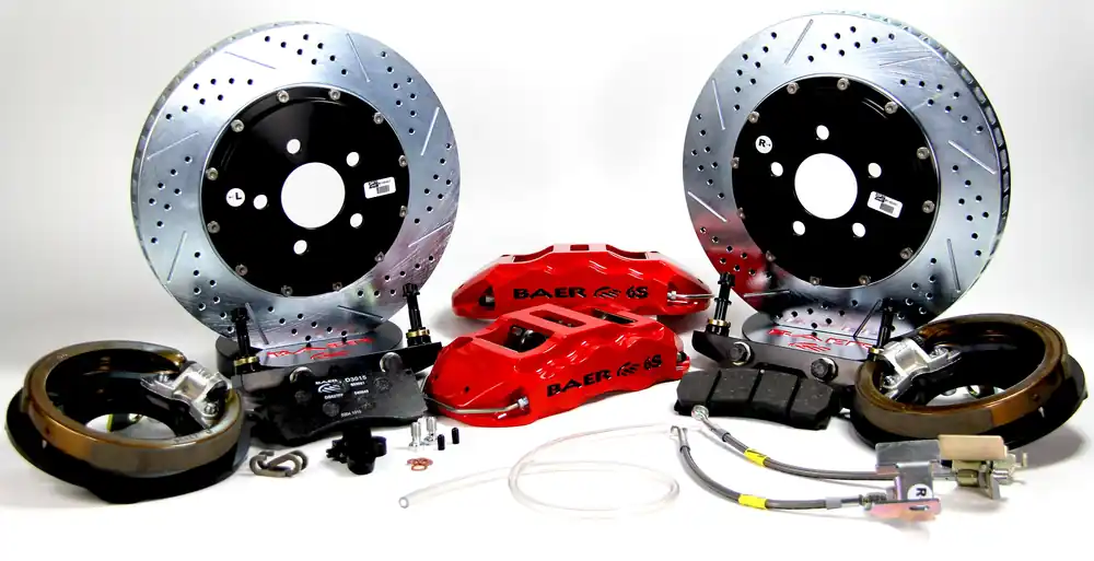 Special Discount Baer Brakes 4262093FR Baer Brakes 14" Extreme+ Rear Brake Kit, Fire Red, SDZ