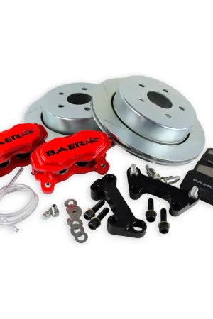 Baer Brakes 4402007S-2 Baer Brakes 13" SS4 Rear Brake Kit, Silver, Slot/Zinc Time-Limited
