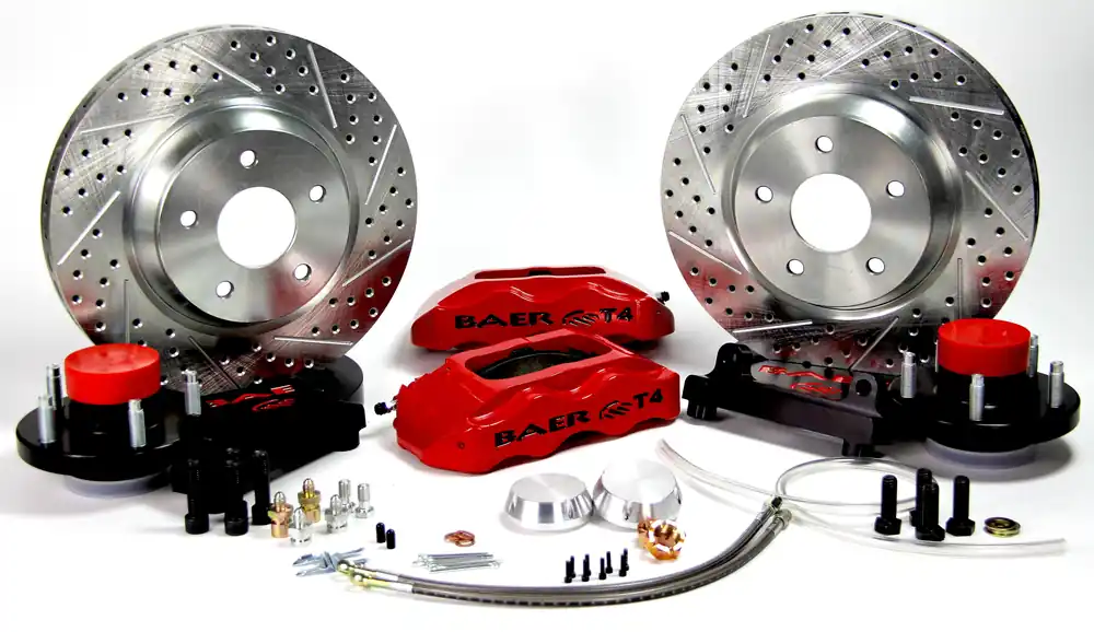 Mega Sale Baer Brakes 4141048MG Baer Brakes 13" Track4 Front Brake Kit, Monster Green, SDZ, Std. Studs