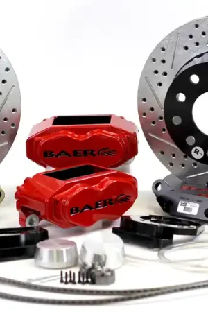 Baer Brakes 4261378S-11 Baer Brakes 11" SS4+ Front Brake Kit, Silver, Slot, ARP Studs Special Offer