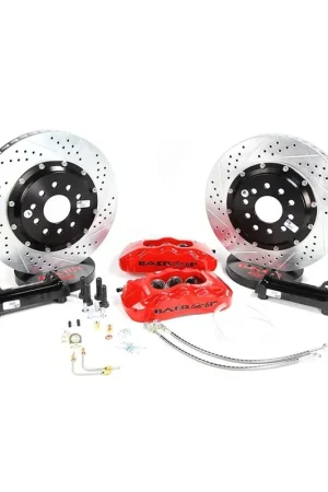 Baer Brakes 4301345R-1 Baer Brakes 14" Pro+ Front Brake Kit, Red, Slot Free Returns