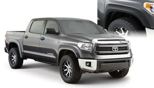 Next Day Delivery Bushwacker 14-18 Toyota Tundra Fleetside Extend-A-Fender Style Flares 4pc - Black