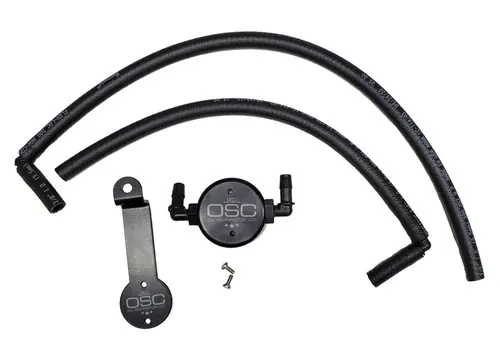 Crafted J&L 2005-2023 Toyota 4Runner 4.0L Driver Side Oil Separator 3.0 - Black Anodized - 3107D-B