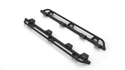 N-Fab Trail Slider Steps 2020-2023 Jeep Wrangler Gladiator JT 4 Door All Beds - SRW - Textured Black Hassle-Free Returns