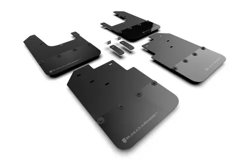 Rally Armor 2016-2023 Toyota Tacoma Black Mud Flap w/ Grey Logo - MF94-BLK-GRY Don’t Miss Out