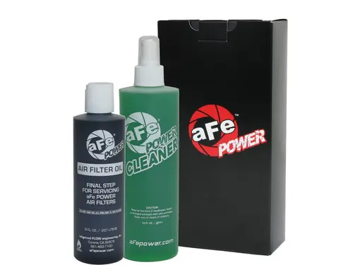 aFe Air Filter Restore Kit (8oz Squeeze Oil & 12oz Spray Cleaner) - Black - 90-51401B Premium