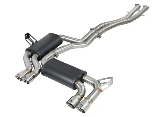 Order Now aFe MACH Force-Xp 2.5in 304 SS Cat-Back Exhaust w/ Polished Tips 01-06 BMW M3 - 49-36344-P