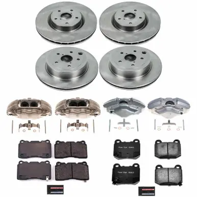 Premium Power Stop 08-14 Subaru Impreza Front & Rear Autospecialty Brake Kit w/Calipers