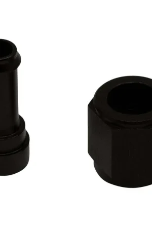 Deatschwerks 6AN to 5/16 Single Hose Barb Anodized Matte Black Modern