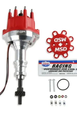 MSD Distributor Ford 289-302, Billet, Small Cap, Steel Gear Authentic