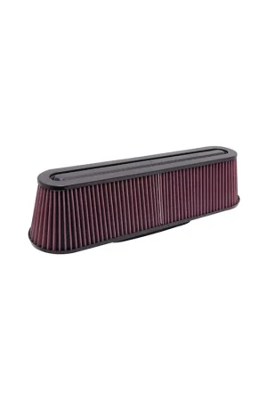 Order Now K&N Filters Universal Air Filter - Carbon Fibre Top and Base - 5" Base W x 18.75" L x 4.625" H