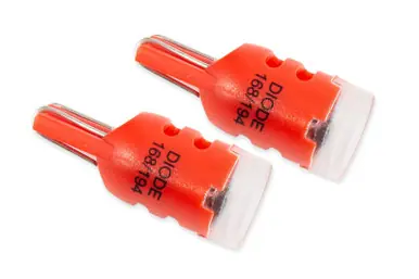 Direct From Factory Diode Dynamics 194 LED Bulb HP3 LED - Red Short (Pair) - DD0330P