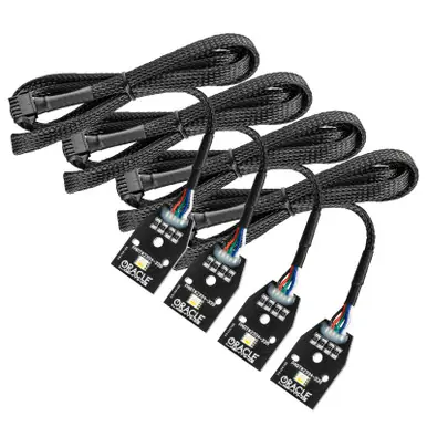 Oracle 15-21 Dodge Charger RGB+W DRL Headlight DRL Upgrade Kit - ColorSHIFT w/ BC1 Controller - 1443-335 Warranty Included