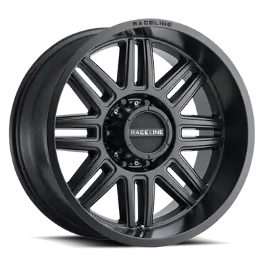 Limited Edition Raceline 948B Split 18x9in / 8x180 BP / -12mm Offset / 124.2mm Bore - Satin Black Wheel - 948B-89088-12