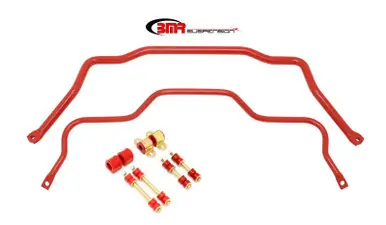 Original BMR 82-82 3rd Gen F-Body Front & Rear Sway Bar Kit w/ Bushings - Red - SB027R