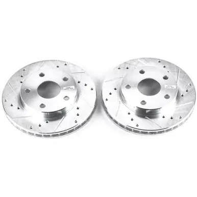 Direct From Factory Power Stop 91-95 Toyota MR2 Front Evolution Drilled & Slotted Rotors - Pair - JBR590XPR