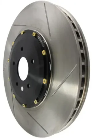 Factory Price StopTech 10-15 Chevrolet Camaro Front Left Zinc Coated Slotted 2pc Aero Rotor w/ Black Hat - 129.62124.33