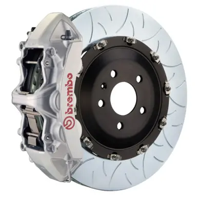 Authentic Brembo 15-18 M3 (CC Brake Equipped) Fr GT BBK 6 Pist Cast 405x34 2pc Rotor Slotted Type3-Silver - 1N3.9531A3