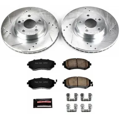Free Shipping Power Stop 05-06 Saab 9-2X Front Z23 Evolution Sport Brake Kit - K1124