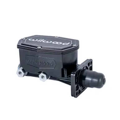 Wilwood Compact Tandem Master Cylinder w/ Mopar 4 Bolt Flange 1in Bore - Black - 260-16792-BK Low Price