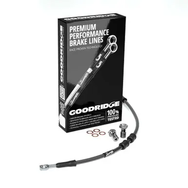 Big Sale Goodridge 14-17 HD XL1200C -2in Front Brake Line Kit - Black - HD0121-1FC-BK-2