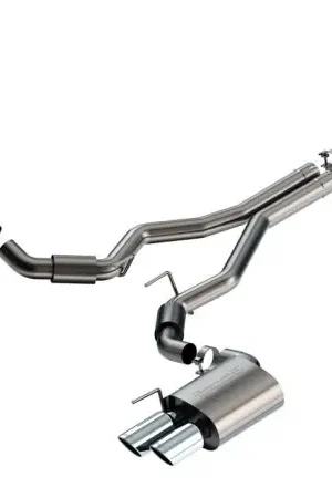 Borla 2024 Ford Mustang GT 5.0L V8 3 in S-Type Catback Non-Active Exhaust- Chrome Quad Tip Free Shipping