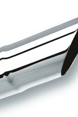 Borla Universal Polished TipSingle Round Angle-Cut (inlet 2 1/4in. Outlet 2 1/4in) Modern